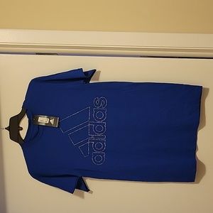 NWT: adidas Men's Badge of Sport Tiny Type T-Shirt